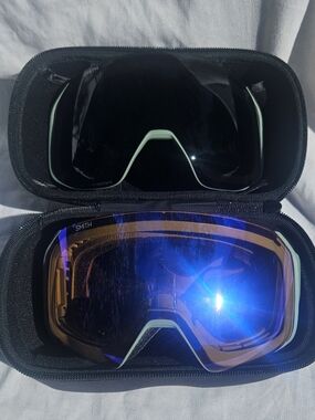 New In Case SMITH 4D MAG S Goggles Chromapop Sun Black+ Changeable Bonus Lens
